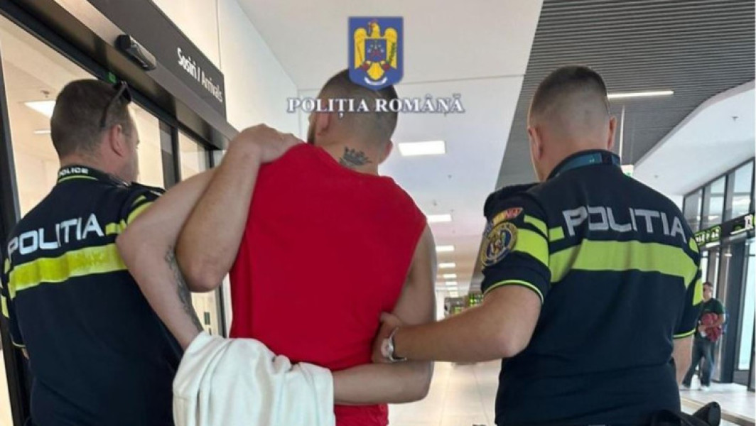 Bărbat condamnat pentru tentativă de omor, prins la aeroportul din Iași