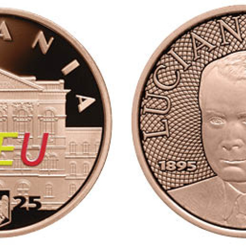 BNR introduce prima monedă colorată din tombac cuprat în 2025